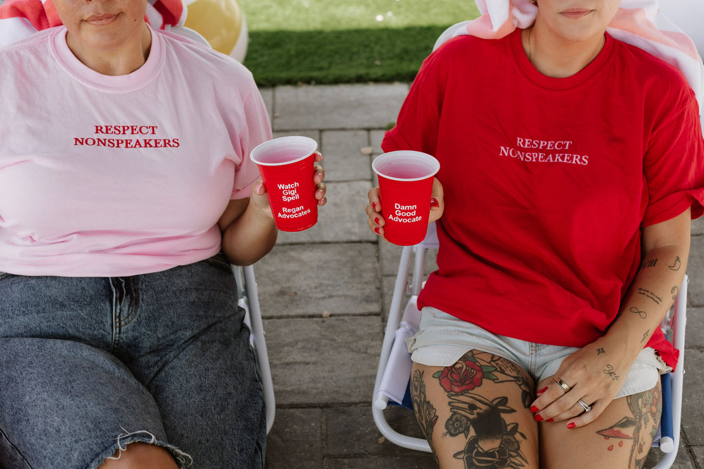Respect Nonspeakers Embroidered Unisex T-Shirt