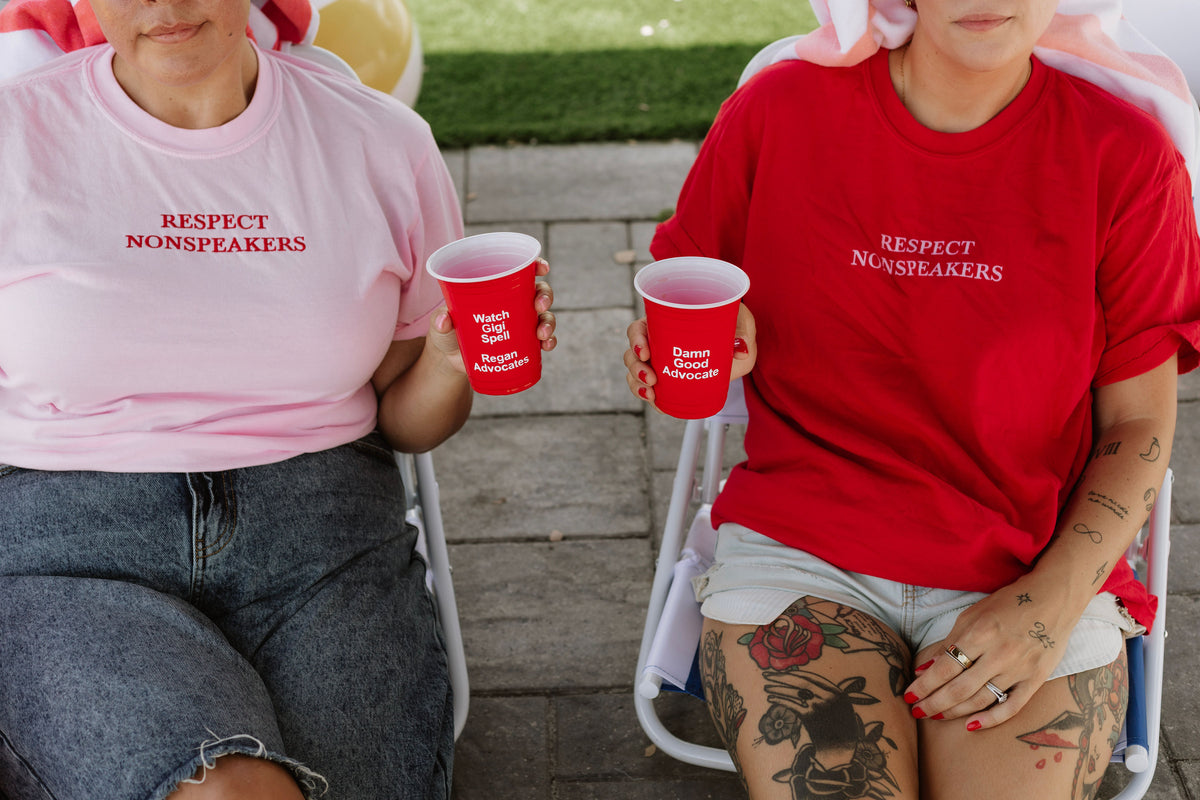 Respect Nonspeakers Embroidered Unisex T-Shirt