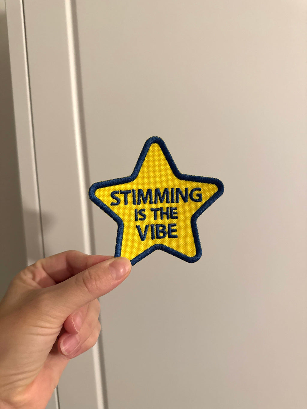 Stimming Is The Vibe Star Iron-On Patch