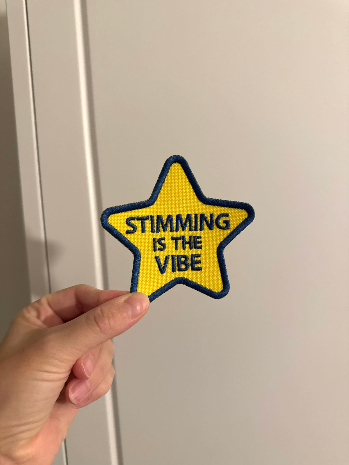 Stimming Is The Vibe Star Iron-On Patch