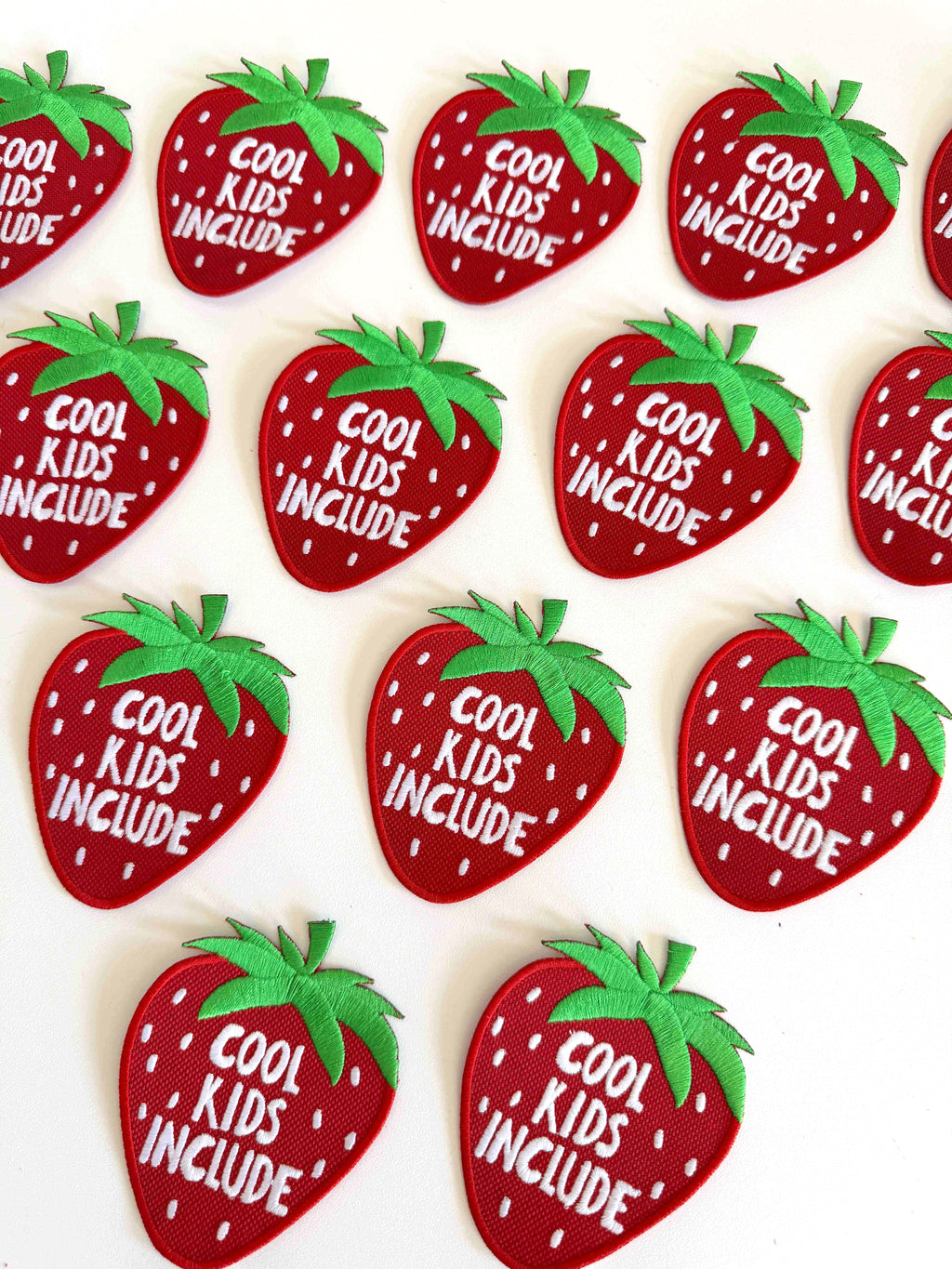 Cool Kids Include Strawberry Iron-On Patch