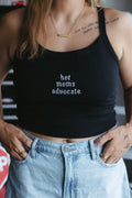 Women's Hot Moms Advocate Embroidered Tank Top