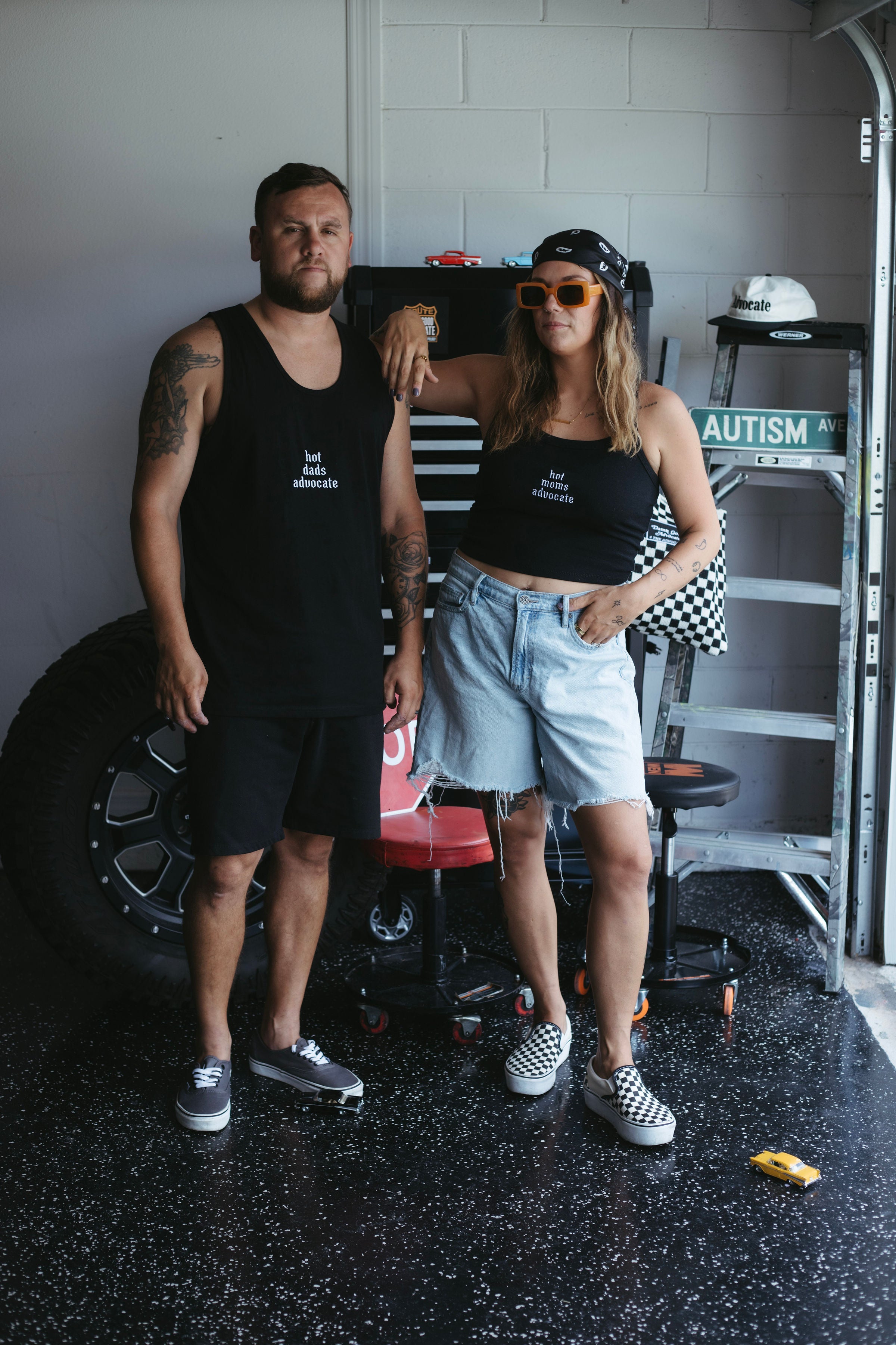 Hot Dads Advocate Embroidered Tank