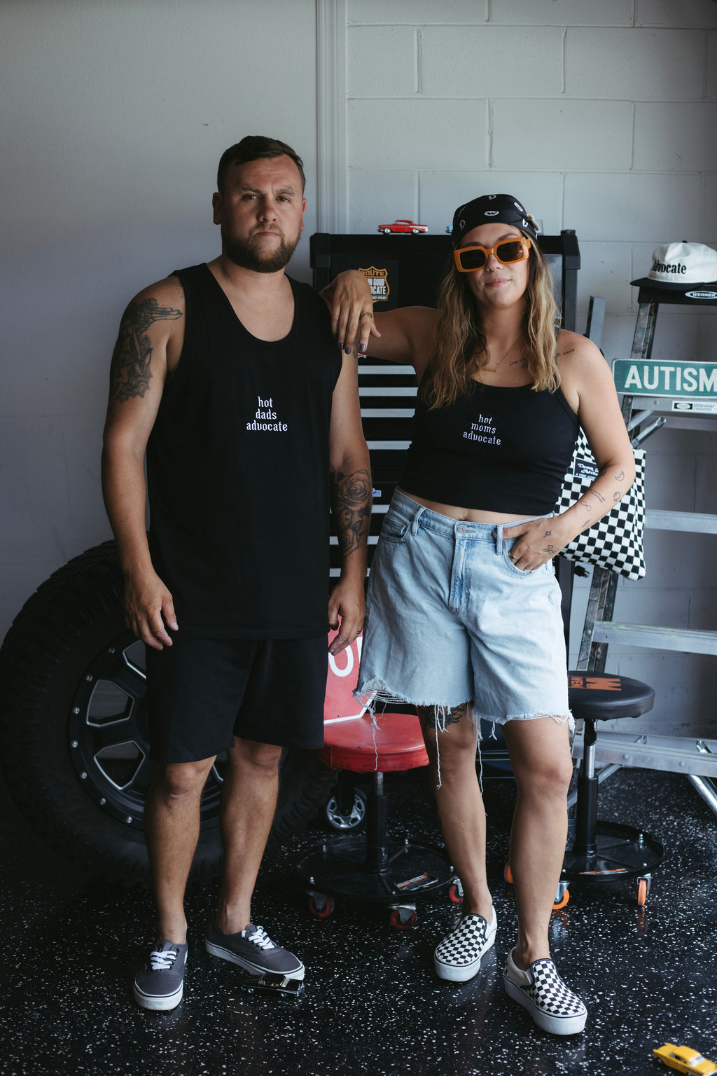 Hot Dads Advocate Embroidered Tank