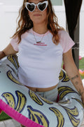 Women’s Respect Nonspeakers Embroidered Baby Tee