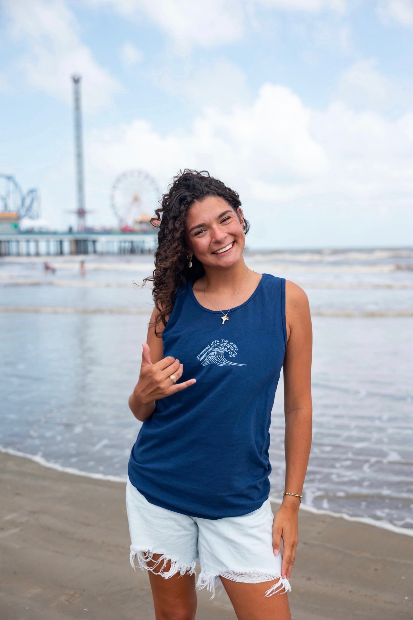 "Oceans of Opportunity Collaboration" Unisex Garment-dyed Tank
