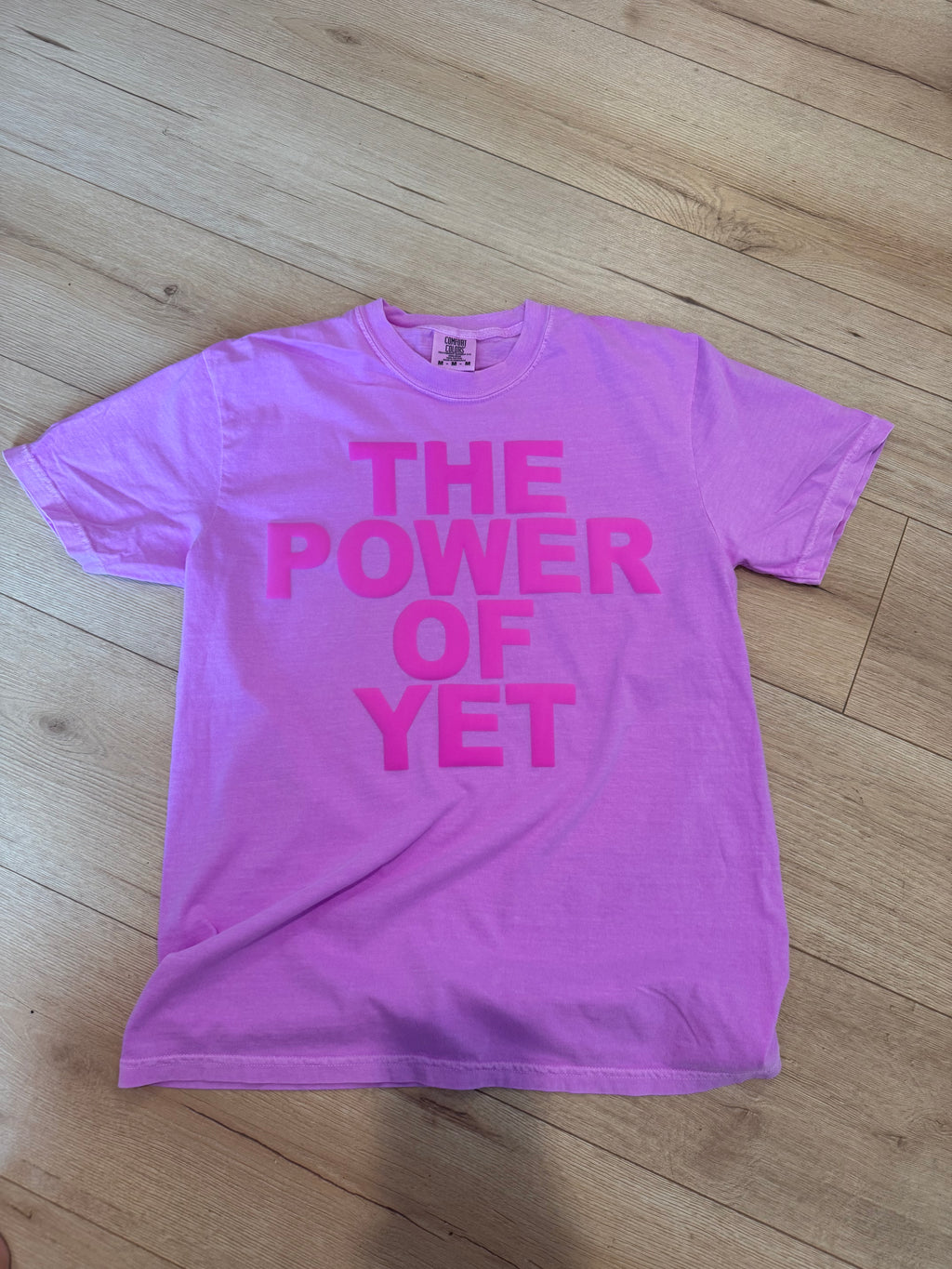 The Power Of Yet Unisex Neon Violet T-Shirt