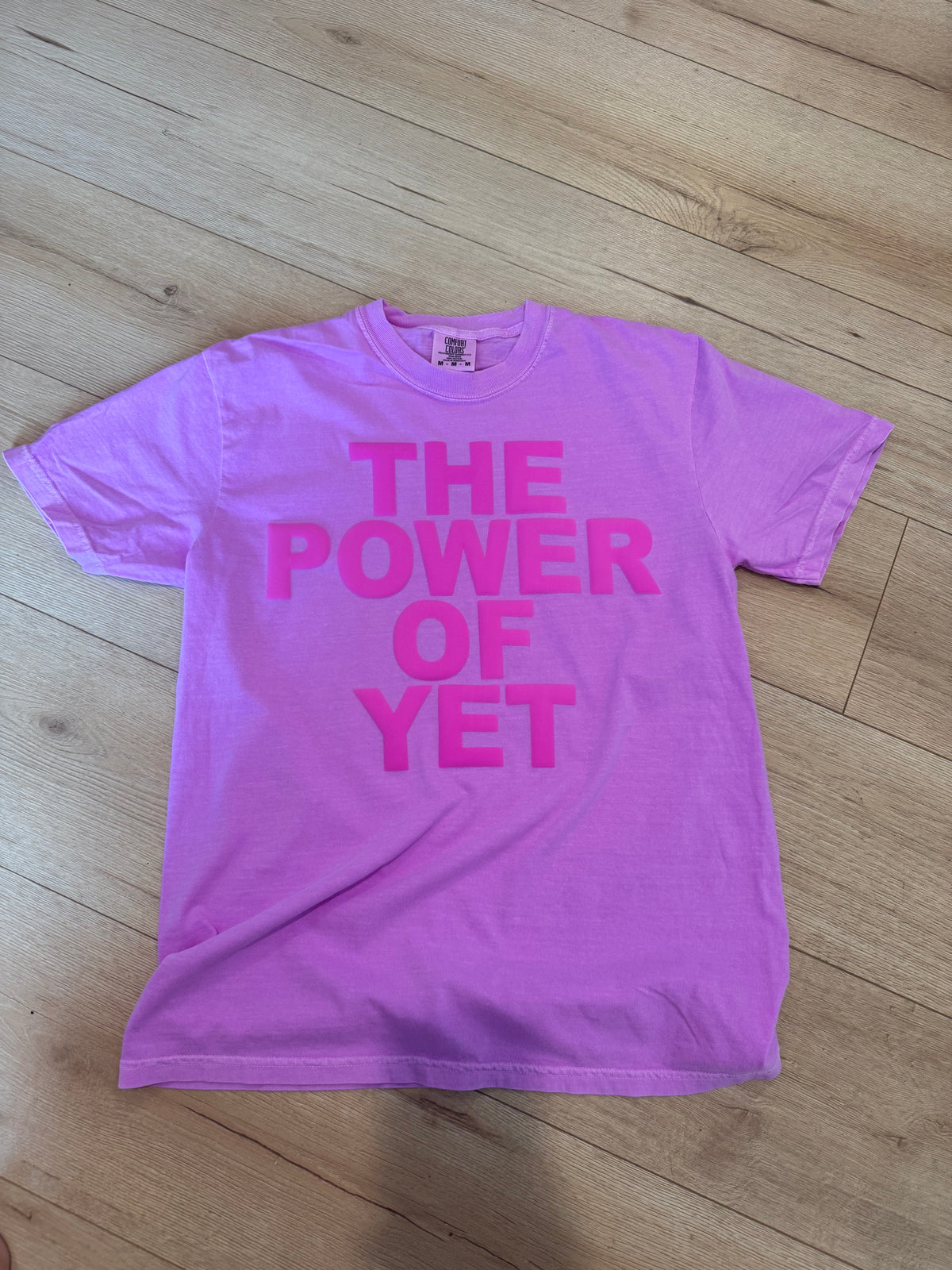 The Power Of Yet Unisex Neon Violet T-Shirt