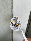 Autism Dad Anchor Holographic Sticker