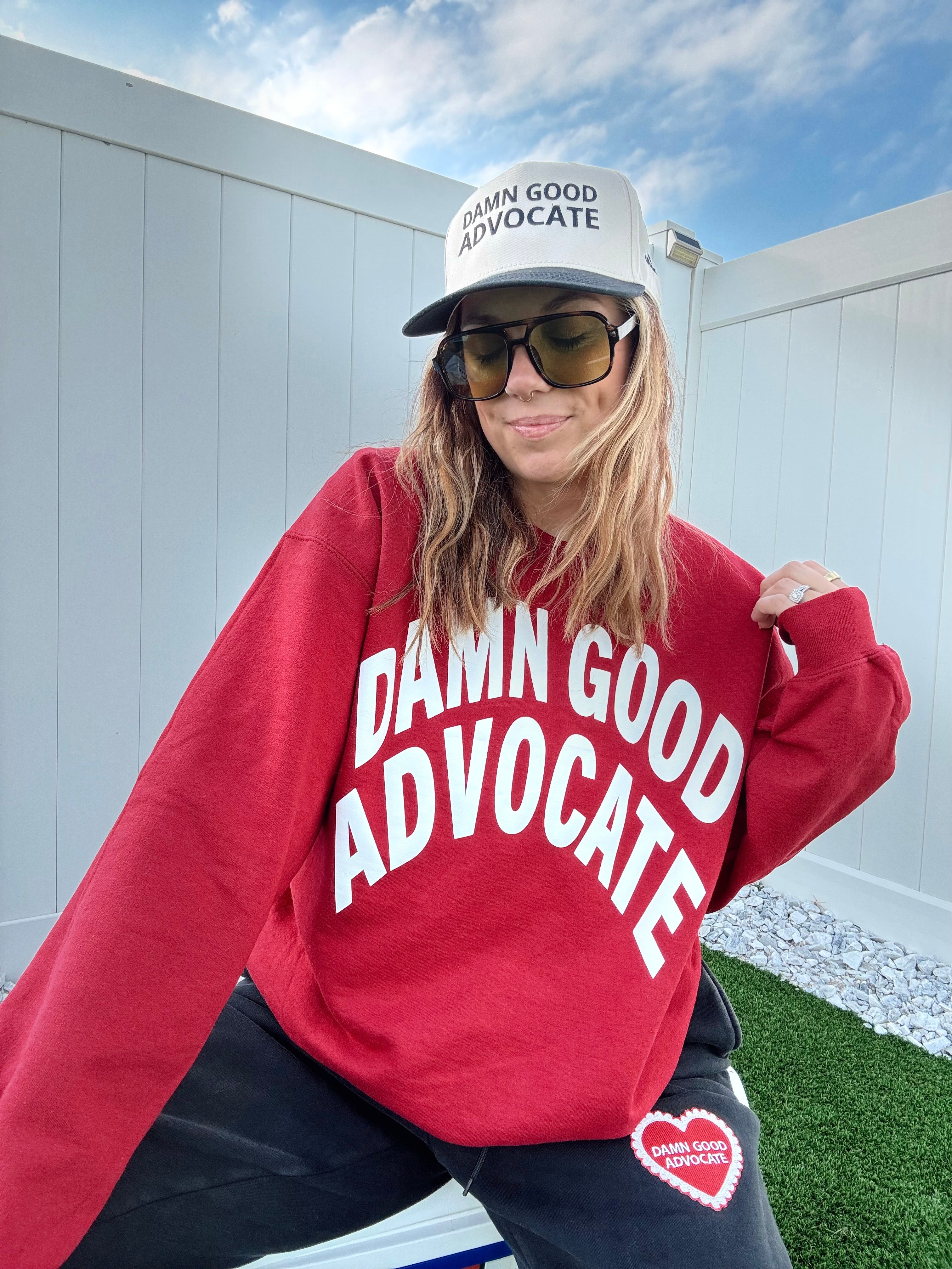 Damn Good Advocate™ Embroidered Hat in Black