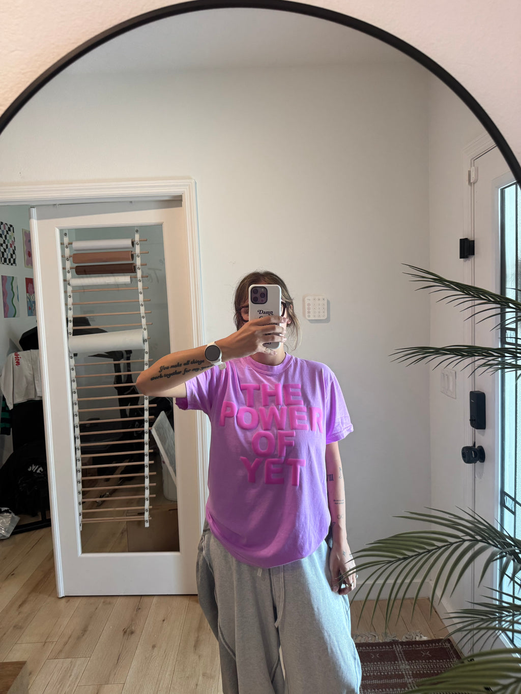 The Power Of Yet Unisex Neon Violet T-Shirt
