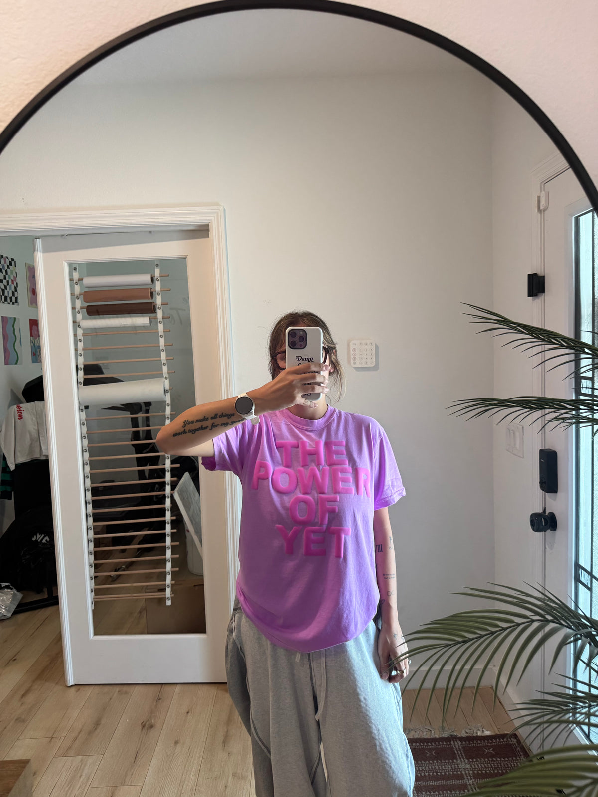 The Power Of Yet Unisex Neon Violet T-Shirt