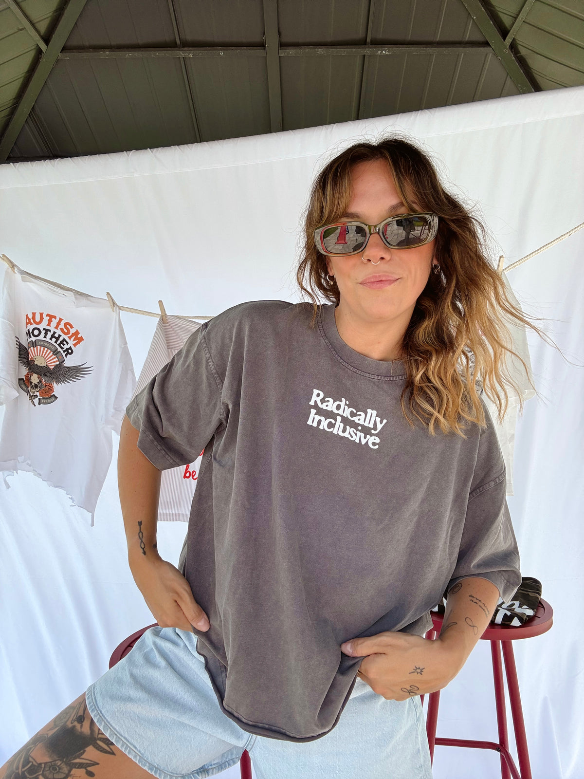 (PREORDER) Radically Inclusive Vintage Wash Boxy T-Shirt