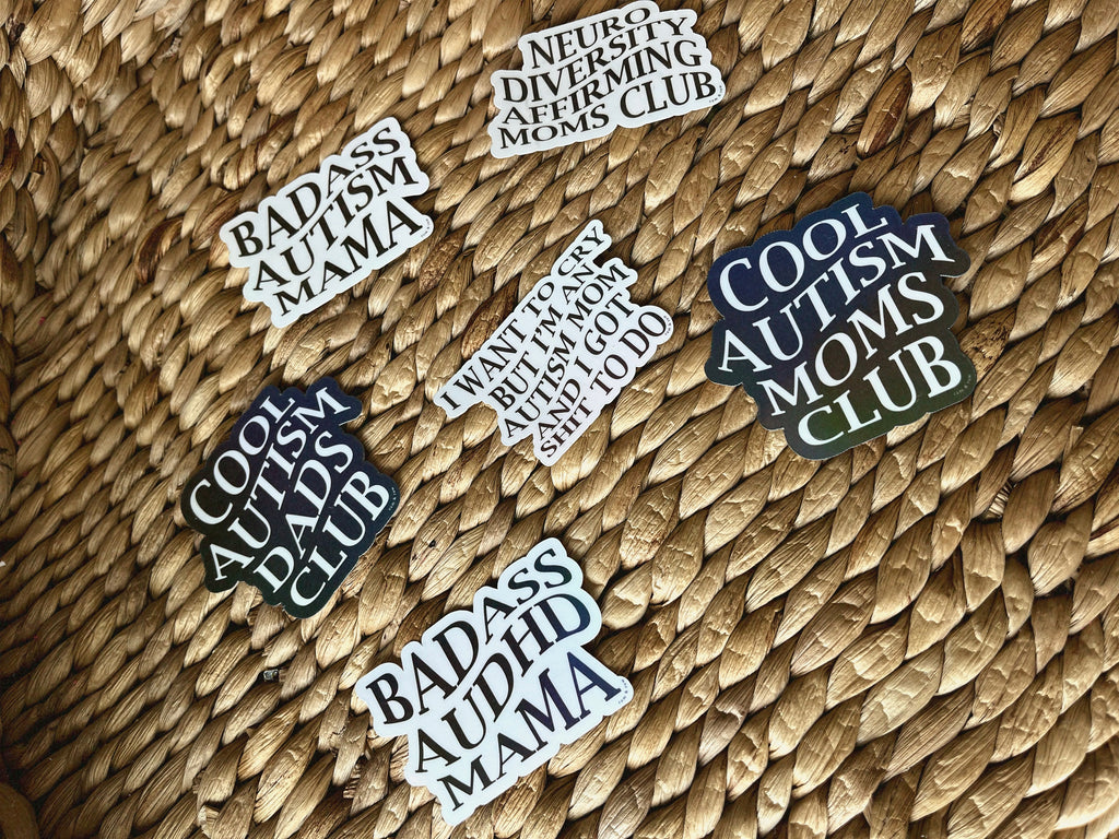 Cool Autism Dads Club Holographic Sticker