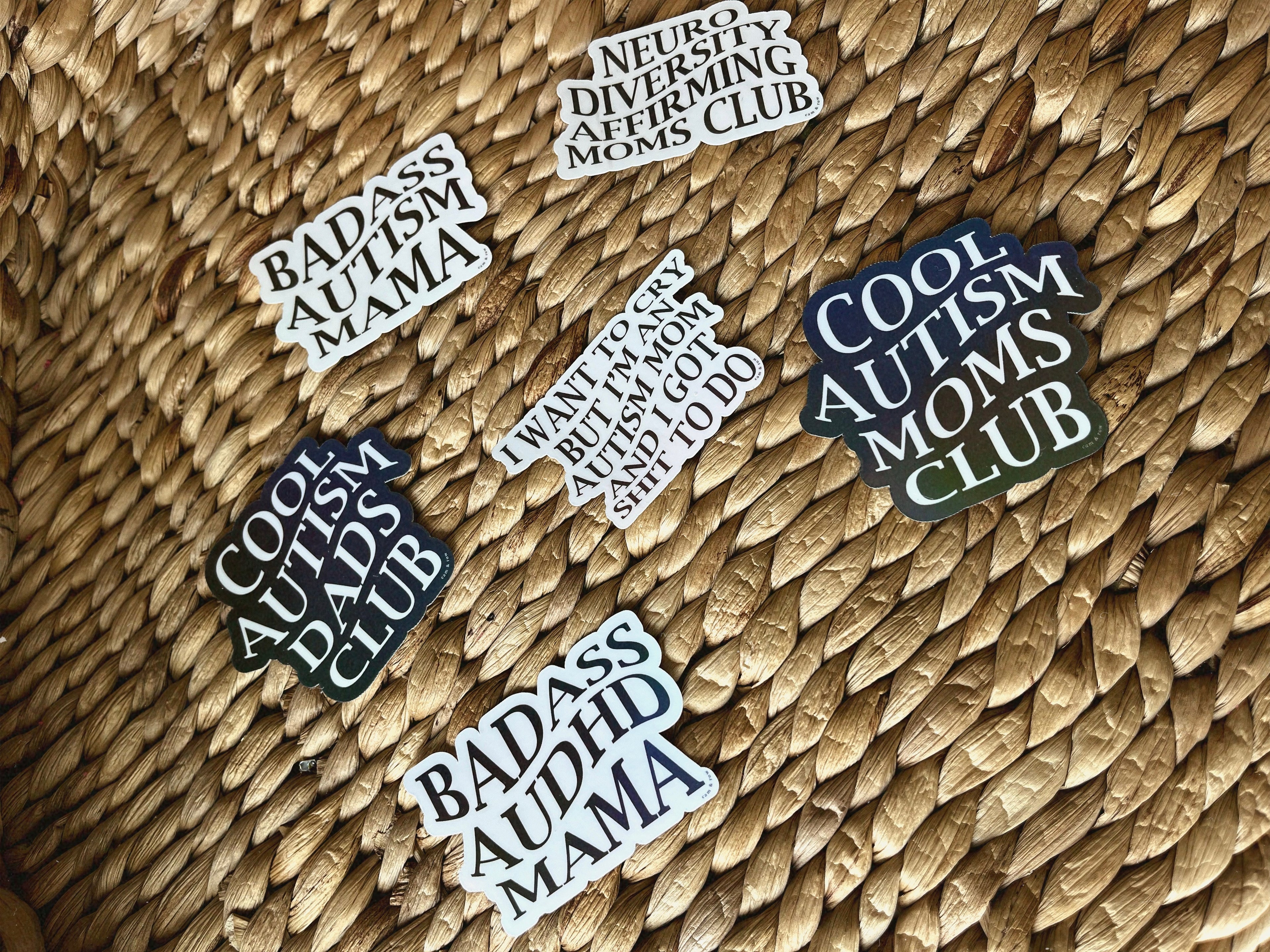 Cool Autism Dads Club Holographic Sticker
