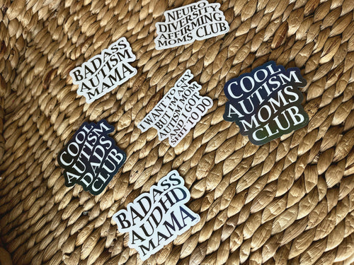 Cool Autism Dads Club Holographic Sticker