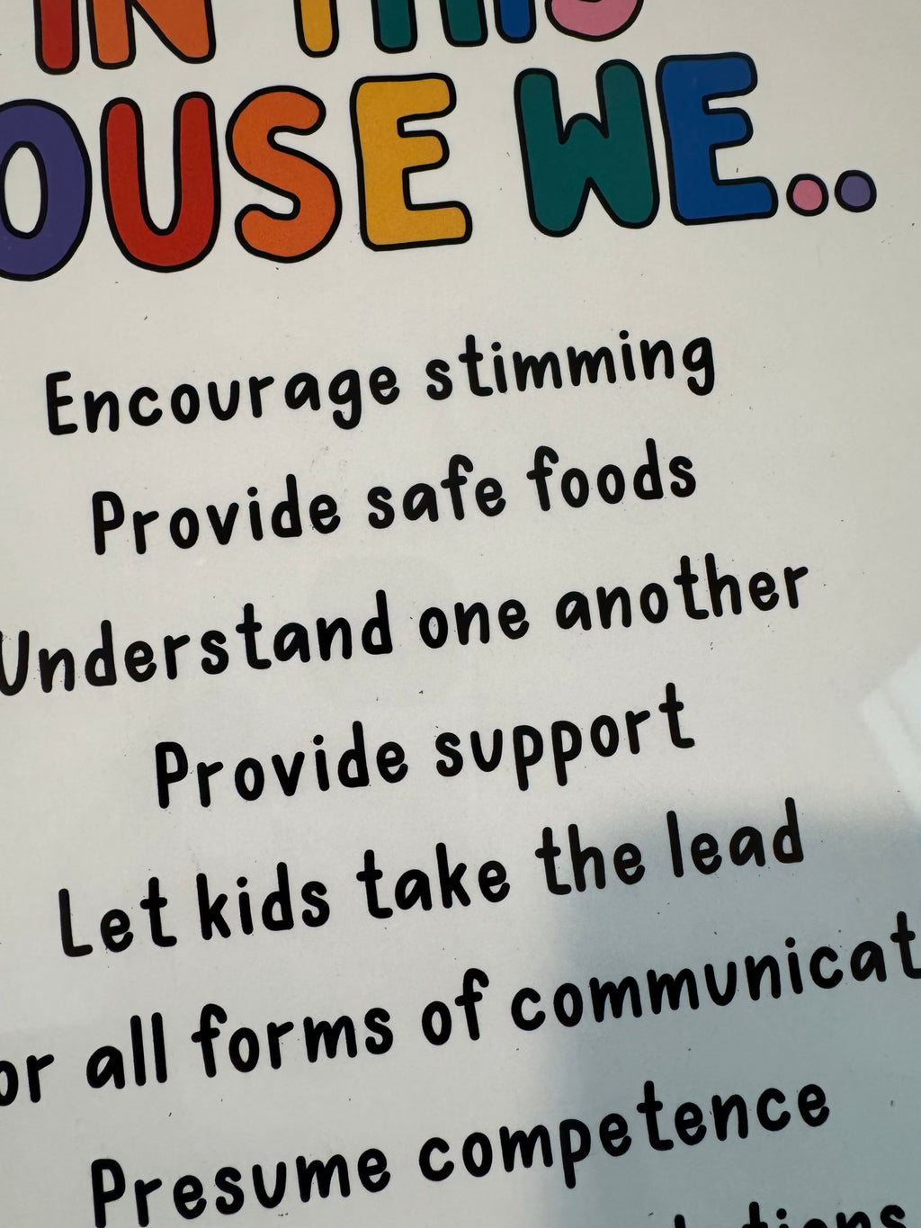 OOPS! In This House Metal Sign