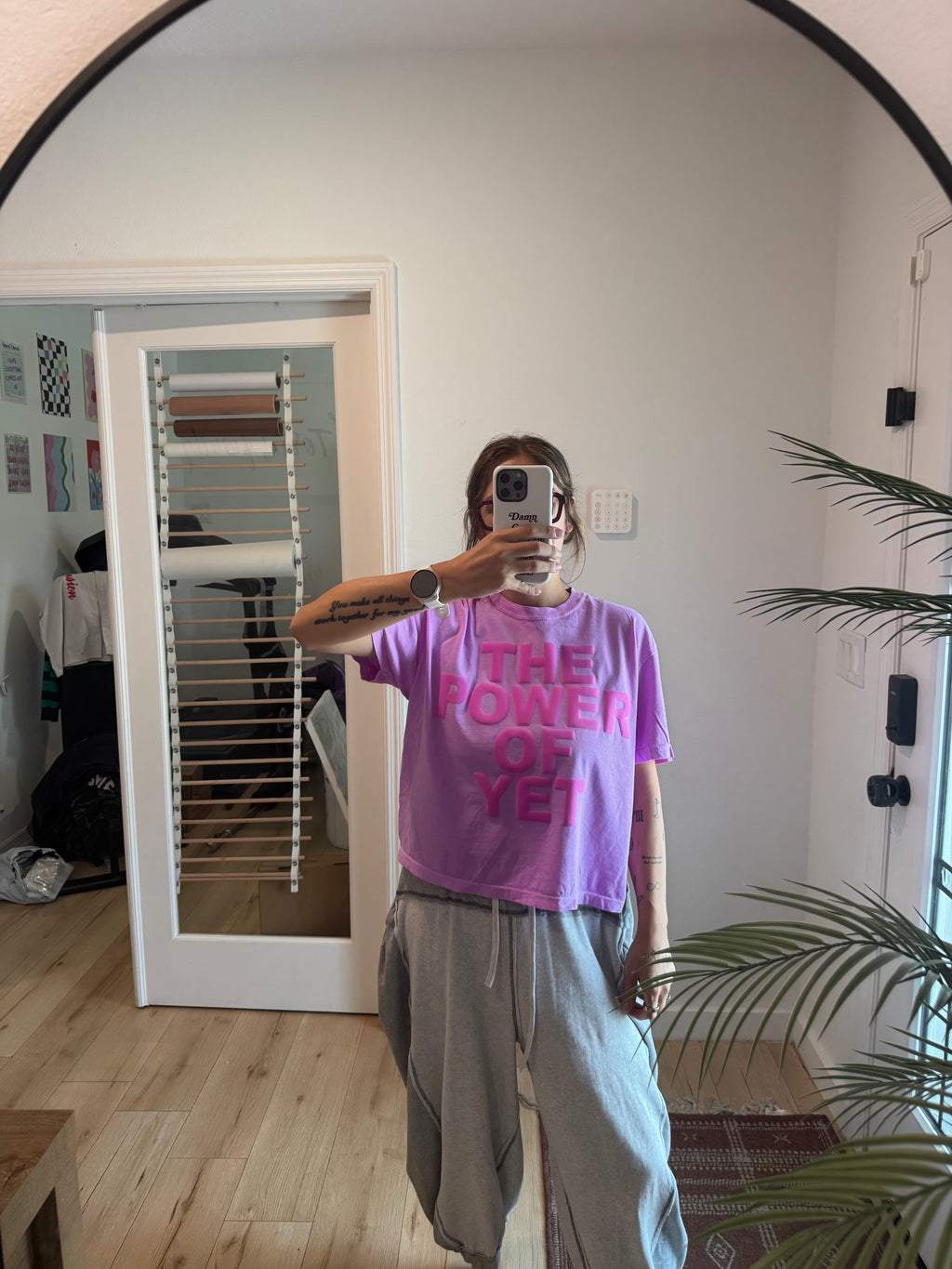 The Power Of Yet Boxy Neon Violet T-Shirt