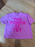 The Power Of Yet Boxy Neon Violet T-Shirt
