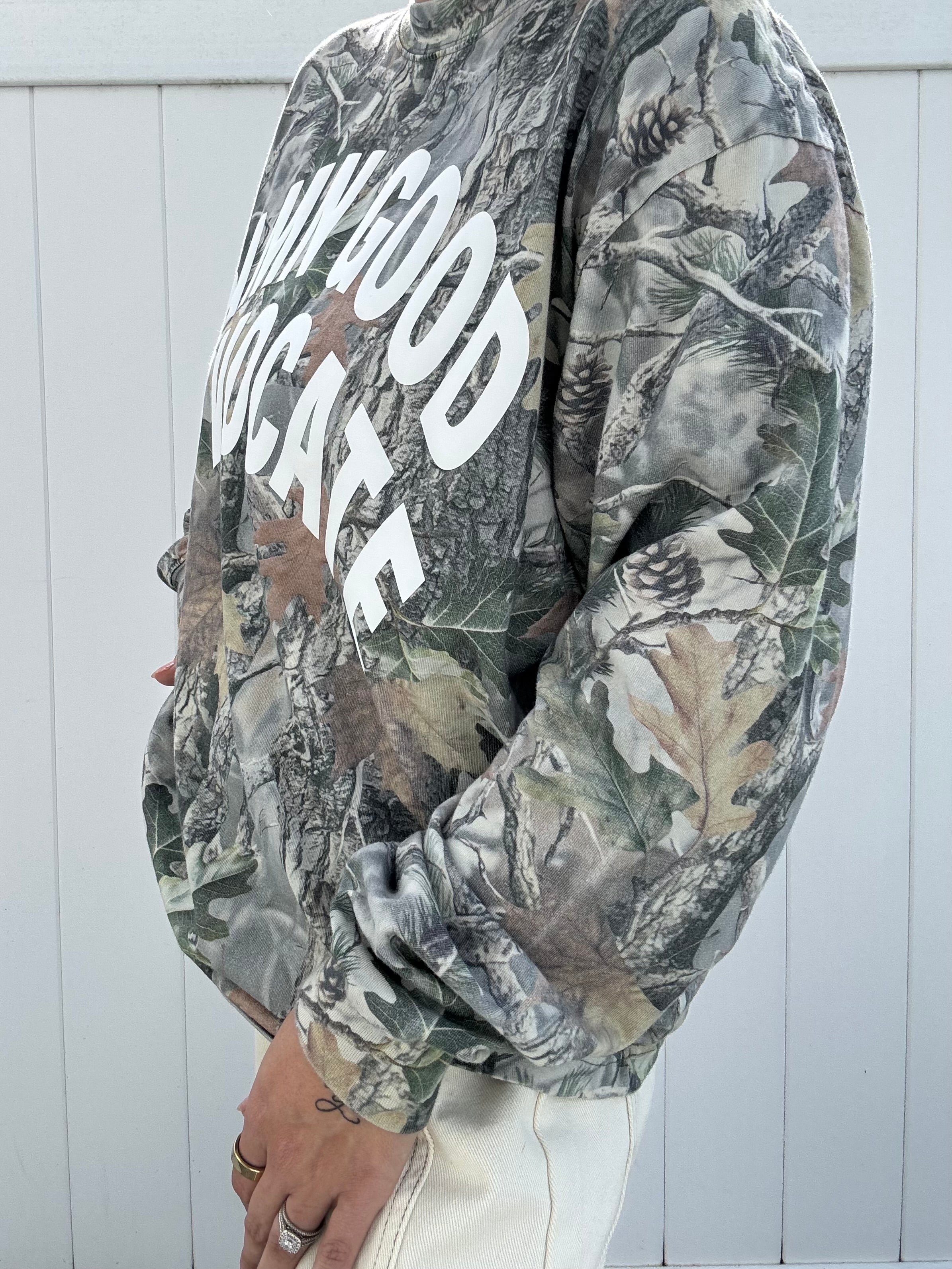 Damn Good Advocate™ Vintage Camo LS Puff T-Shirt