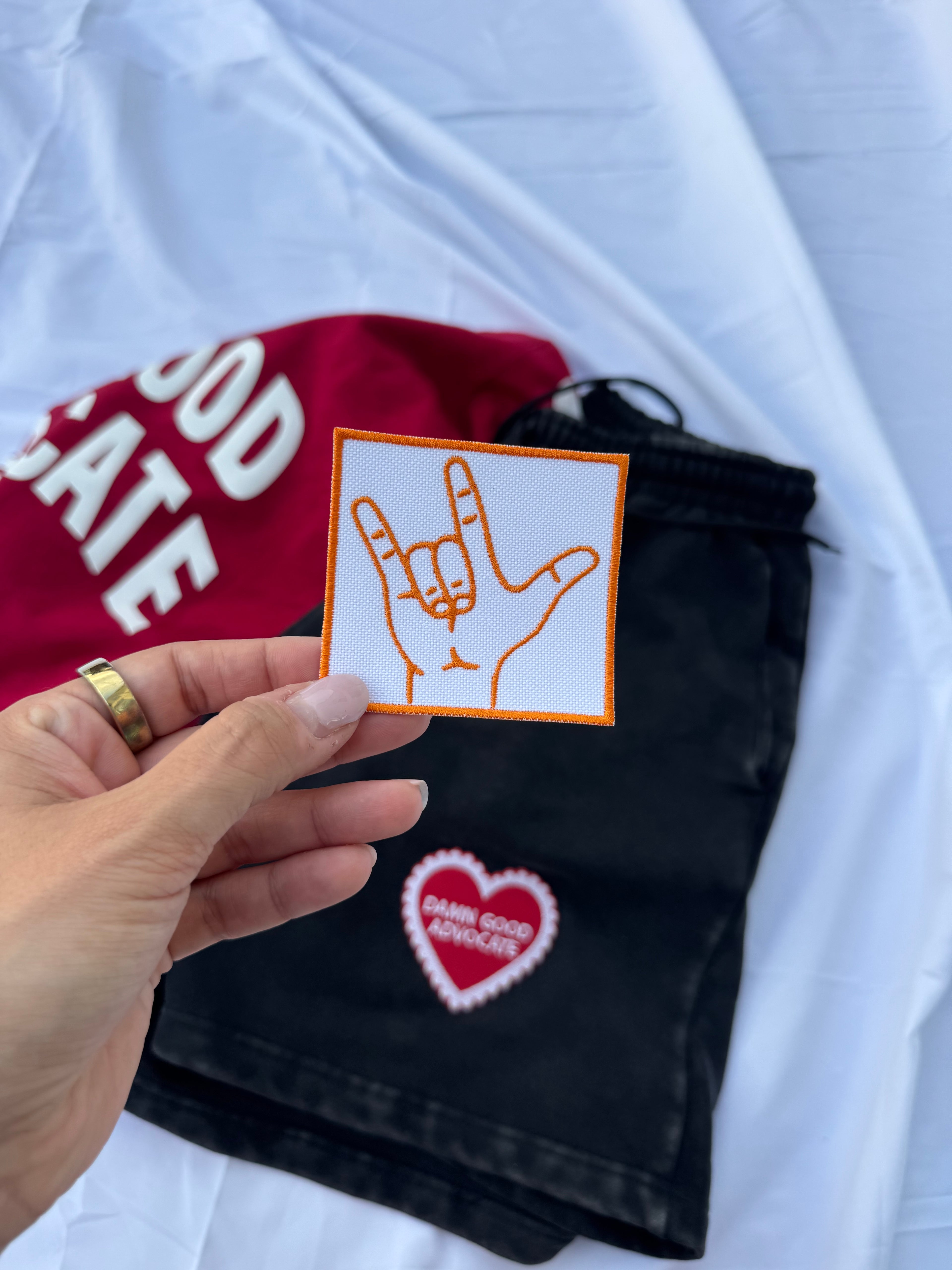 I Love You Sign Language Iron On Patch