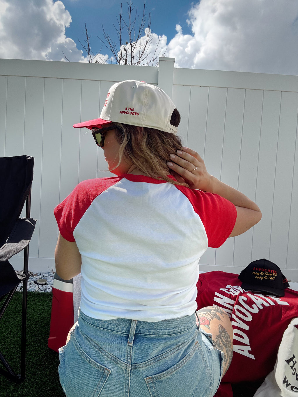 Damn Good Advocate™ Embroidered Hat in Red