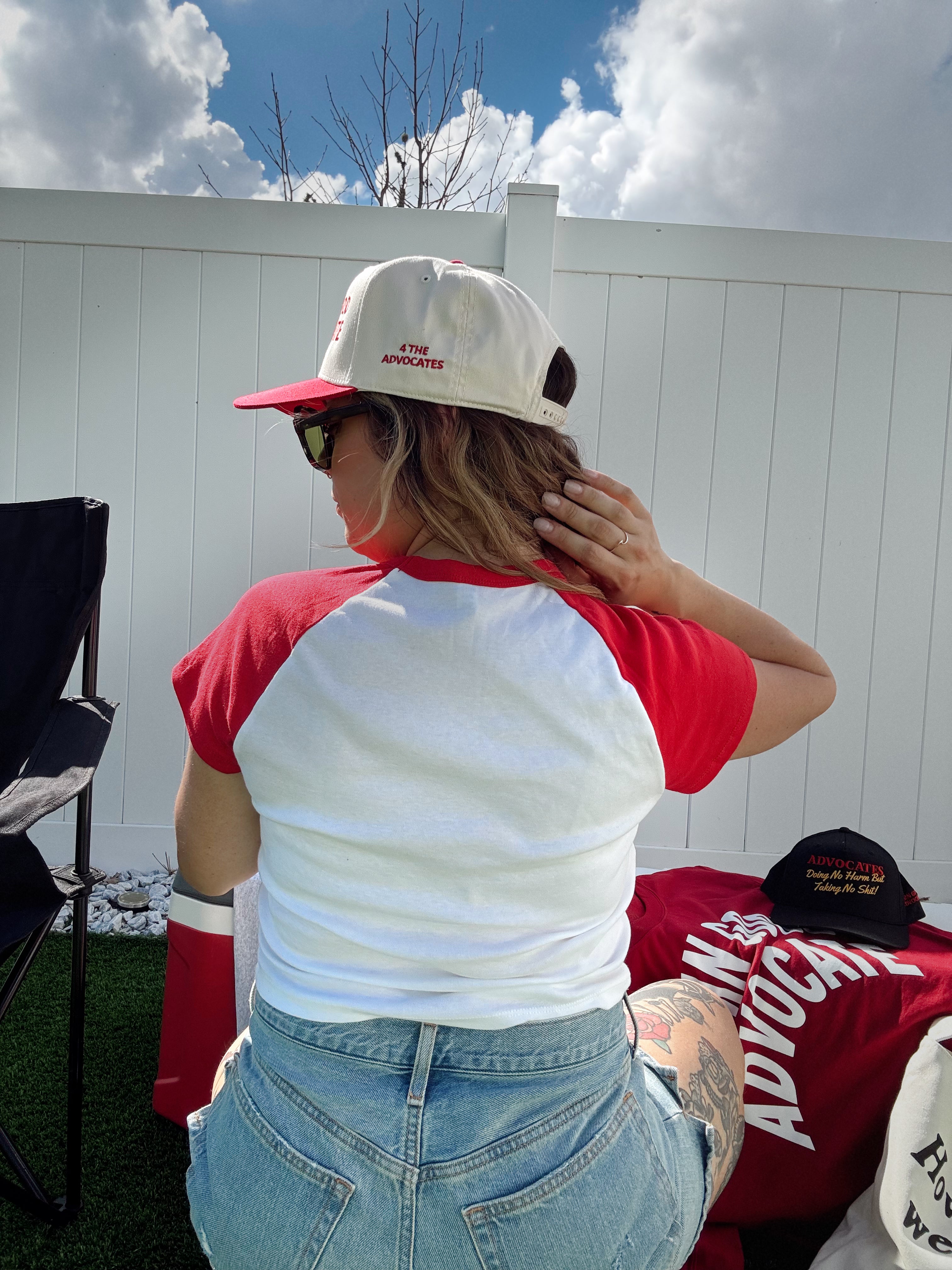 Damn Good Advocate™ Embroidered Hat in Red