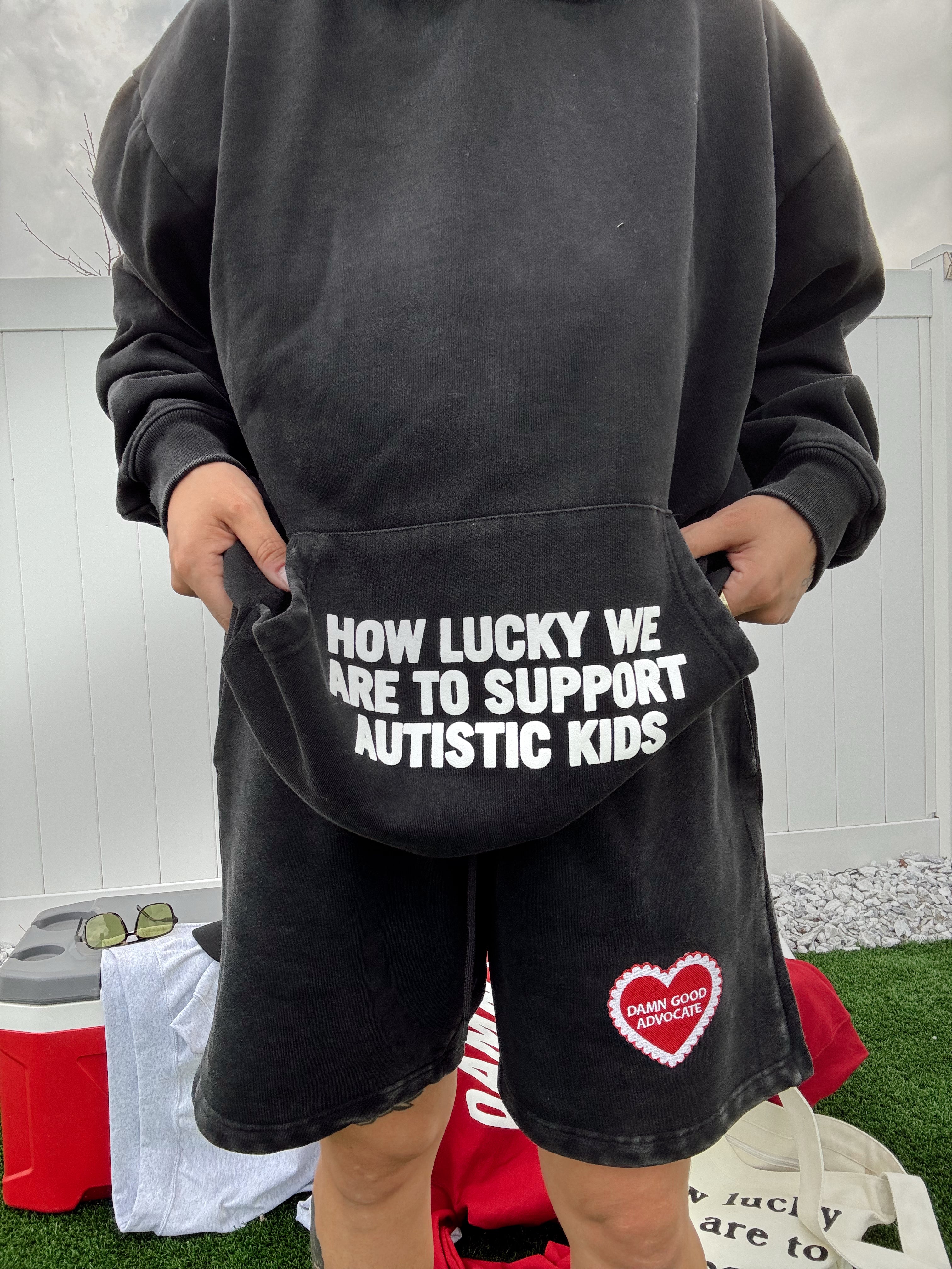 Damn Good Advocate™ Vintage Black Patch Shorts