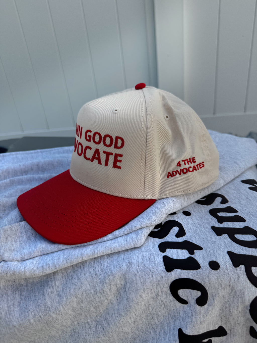 Damn Good Advocate™ Embroidered Hat in Red
