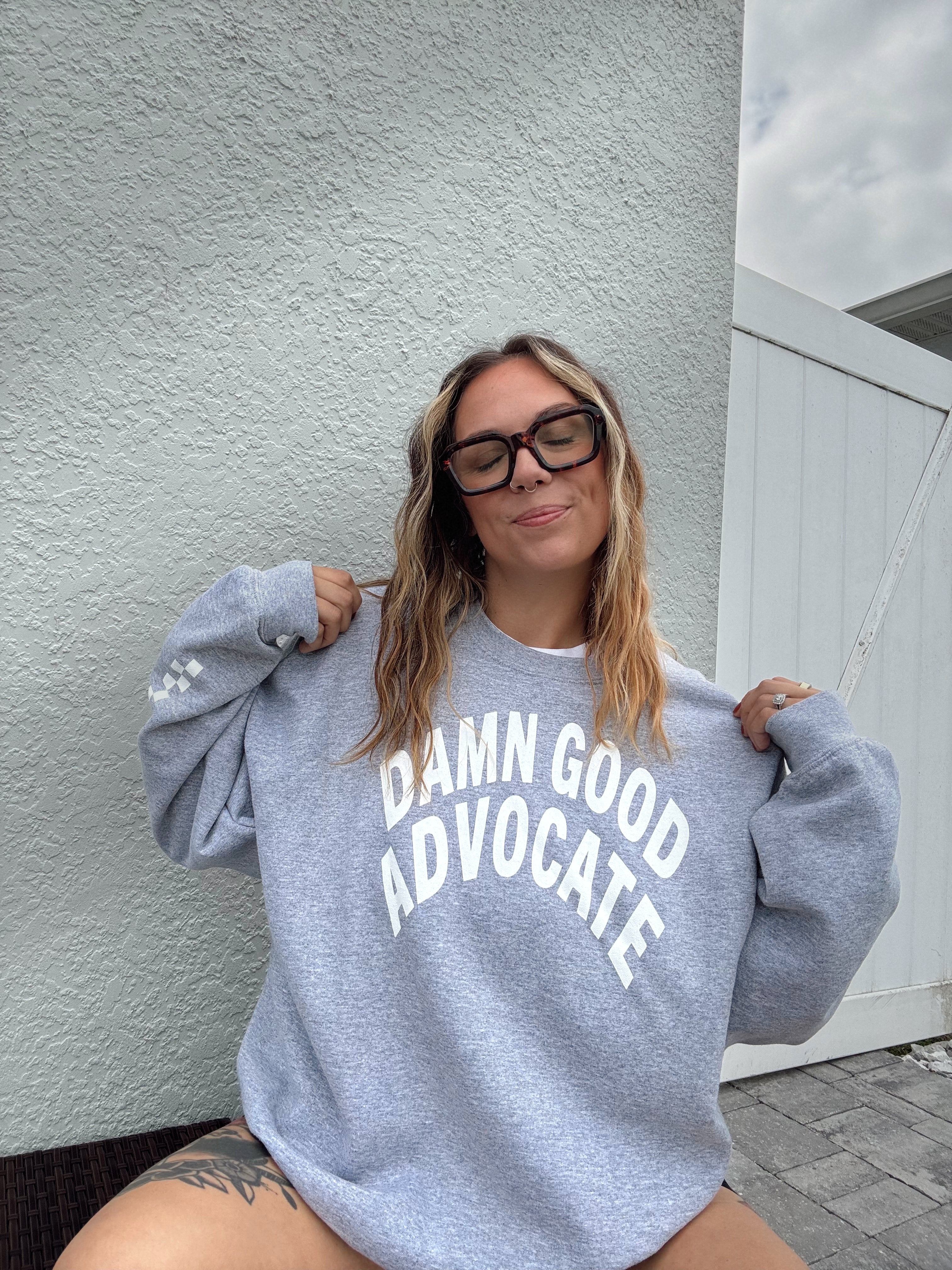 Damn Good Advocate™ Unisex Check Sweatshirt