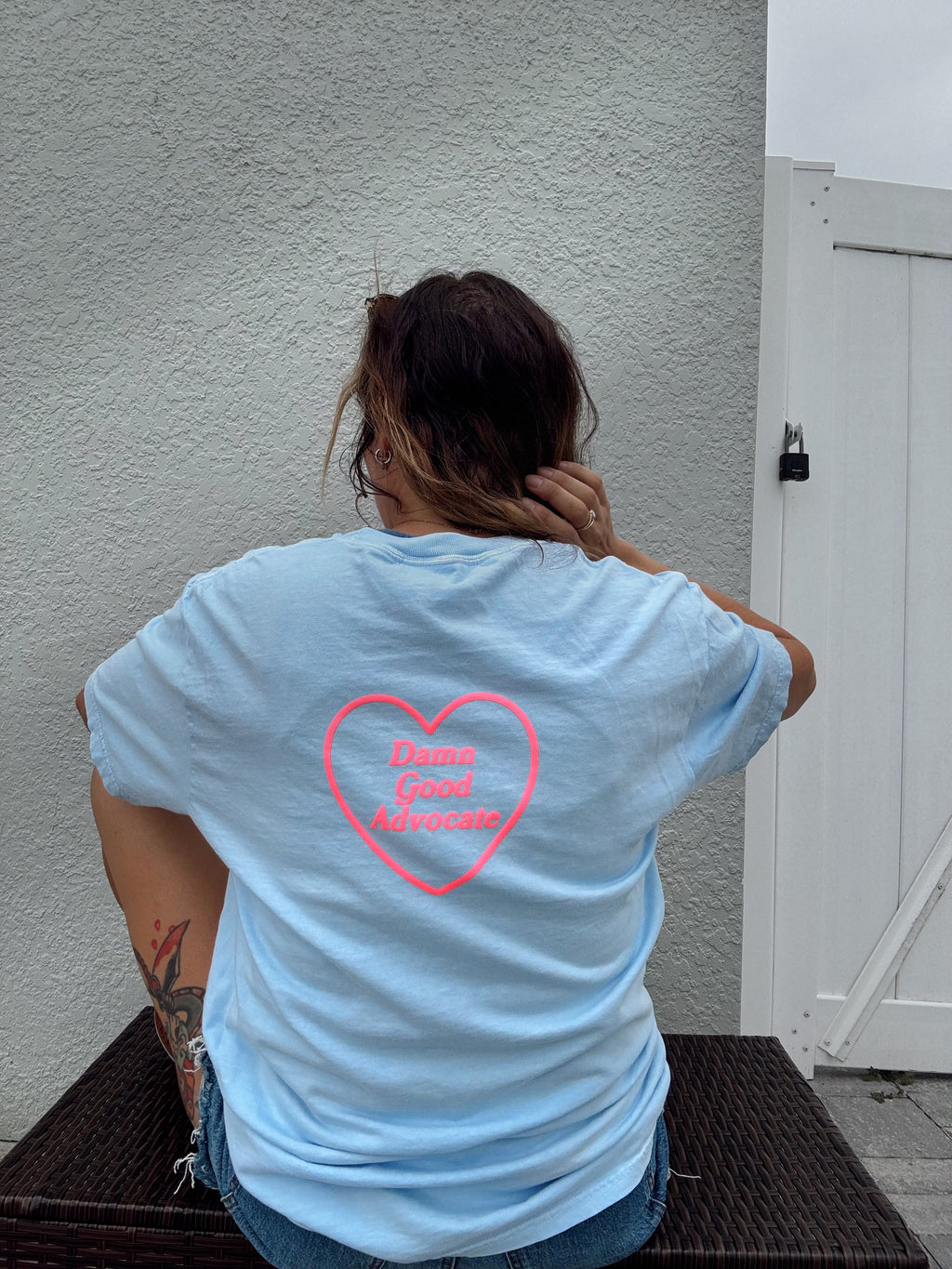 Unisex "Love Needs No Words" Puff Print T-Shirt