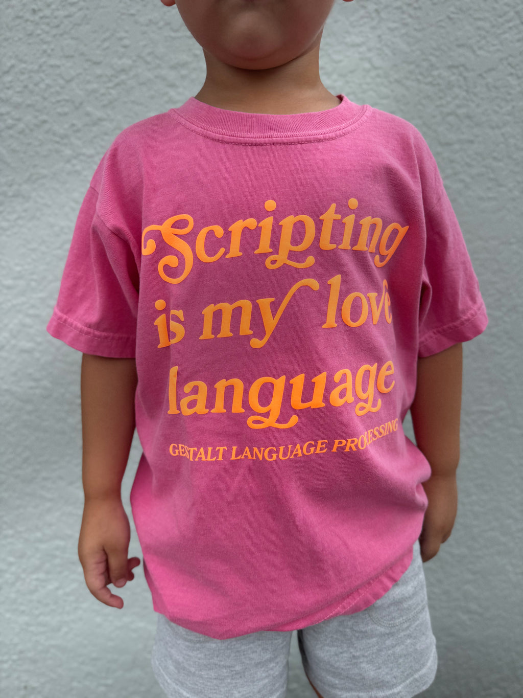 Toddler & Youth "Scripting Is My Love Language" Puff Print T-Shirt