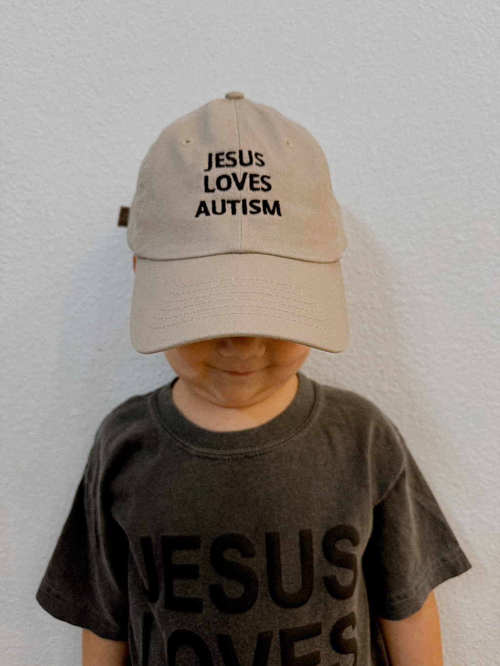 Youth Embroidered "Jesus Loves Autism" Hat