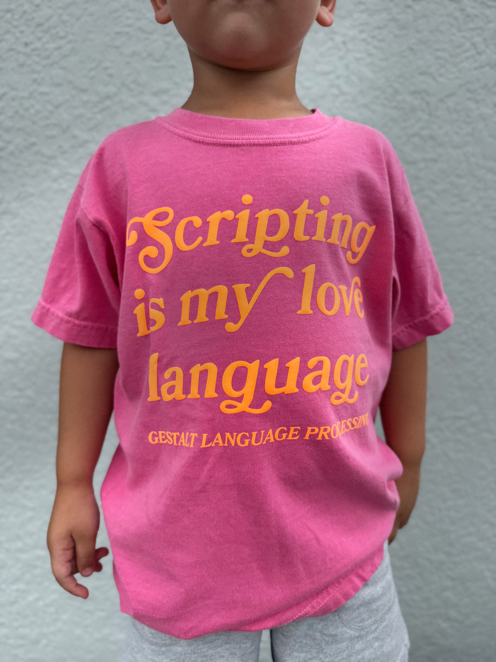 Toddler & Youth "Scripting Is My Love Language" Puff Print T-Shirt