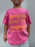 Toddler & Youth "Scripting Is My Love Language" Puff Print T-Shirt