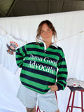 (PREORDER) Damn Good Advocate™ Color Block Stripe Polo Shirt
