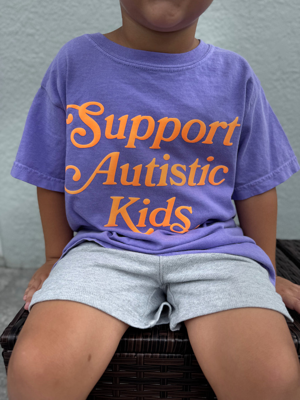 Toddler & Youth "Support Autistic Kids" Puff Print T-Shirt