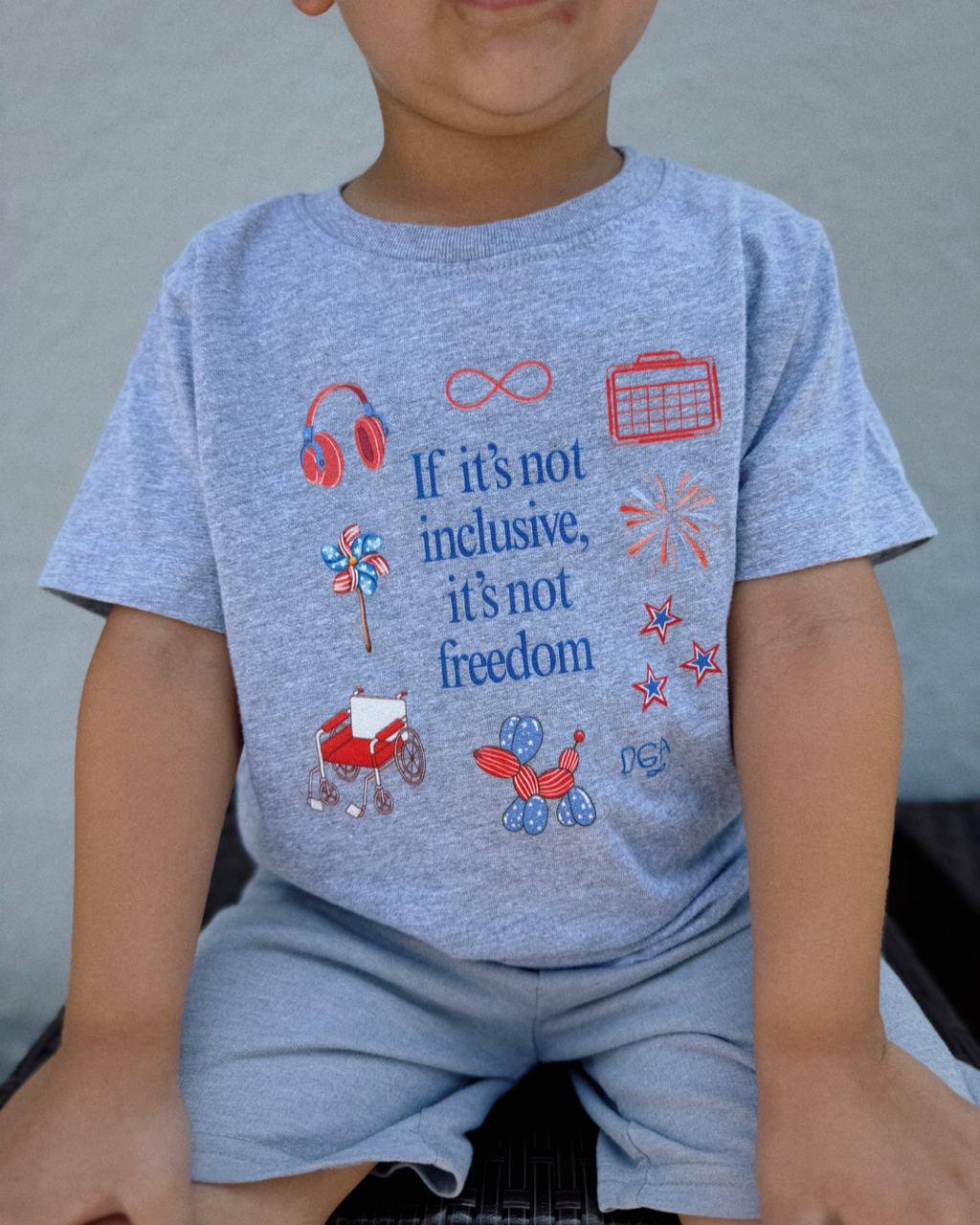 Toddler "If It's Not Inclusive, It's Not Freedom" T-Shirt