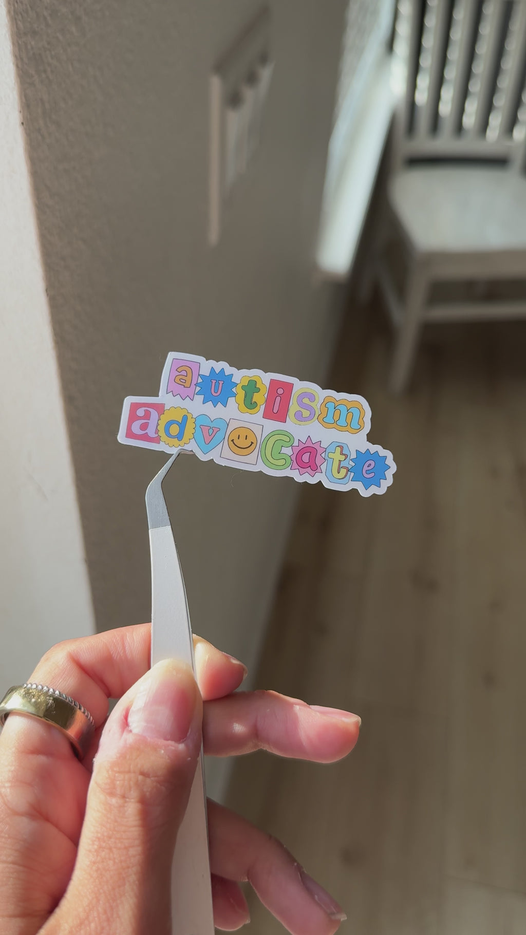 Autism Advocate Holographic Sticker